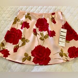 Elegant Floral Skater Skirt